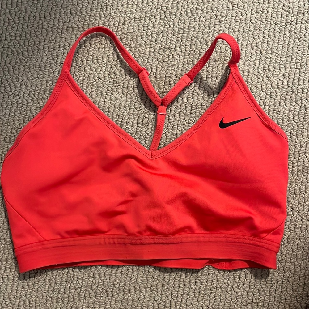 Nike sports bra - deep pink, cross strap
